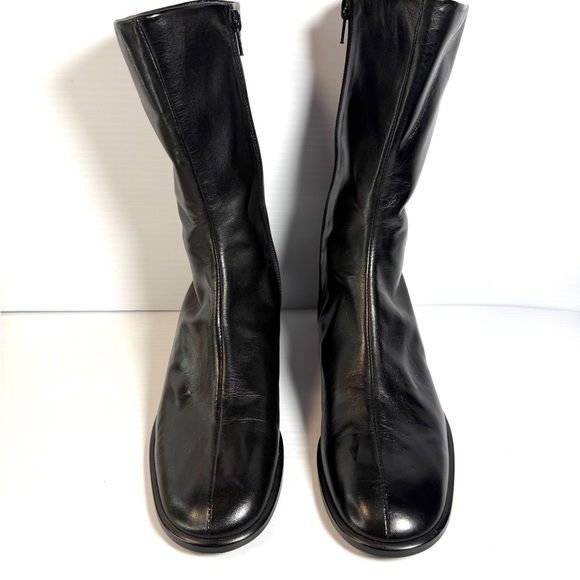 Calvin Klein Shoes - Calvin Klein Women's Black Leather Boots